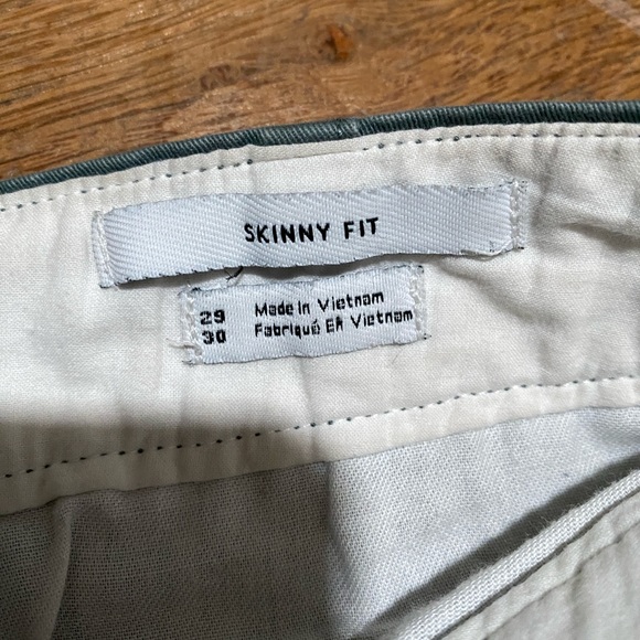 Urban outfitters chinos trousers skinny fit in gray-green size 29x30 - Picture 6 of 8